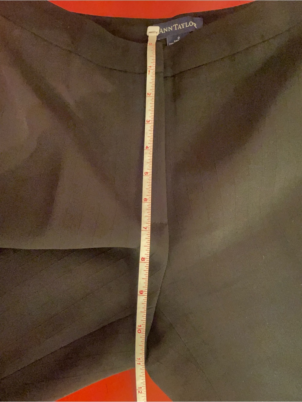 Ann Taylor Black Fitted Jacket Size 0 Wide Leg Pants Size 2 - Picture 16 of 16